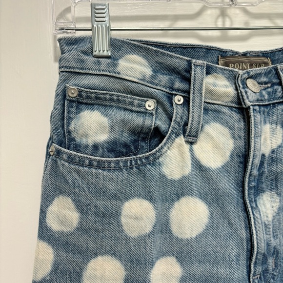 J.Crew x Point Sur Boyfriend Bleach Dot Jeans - Picture 4 of 5